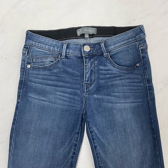 Wit & Wisdom Medium Wash Skinny Jeans Size 4 - Picture 4 of 7
